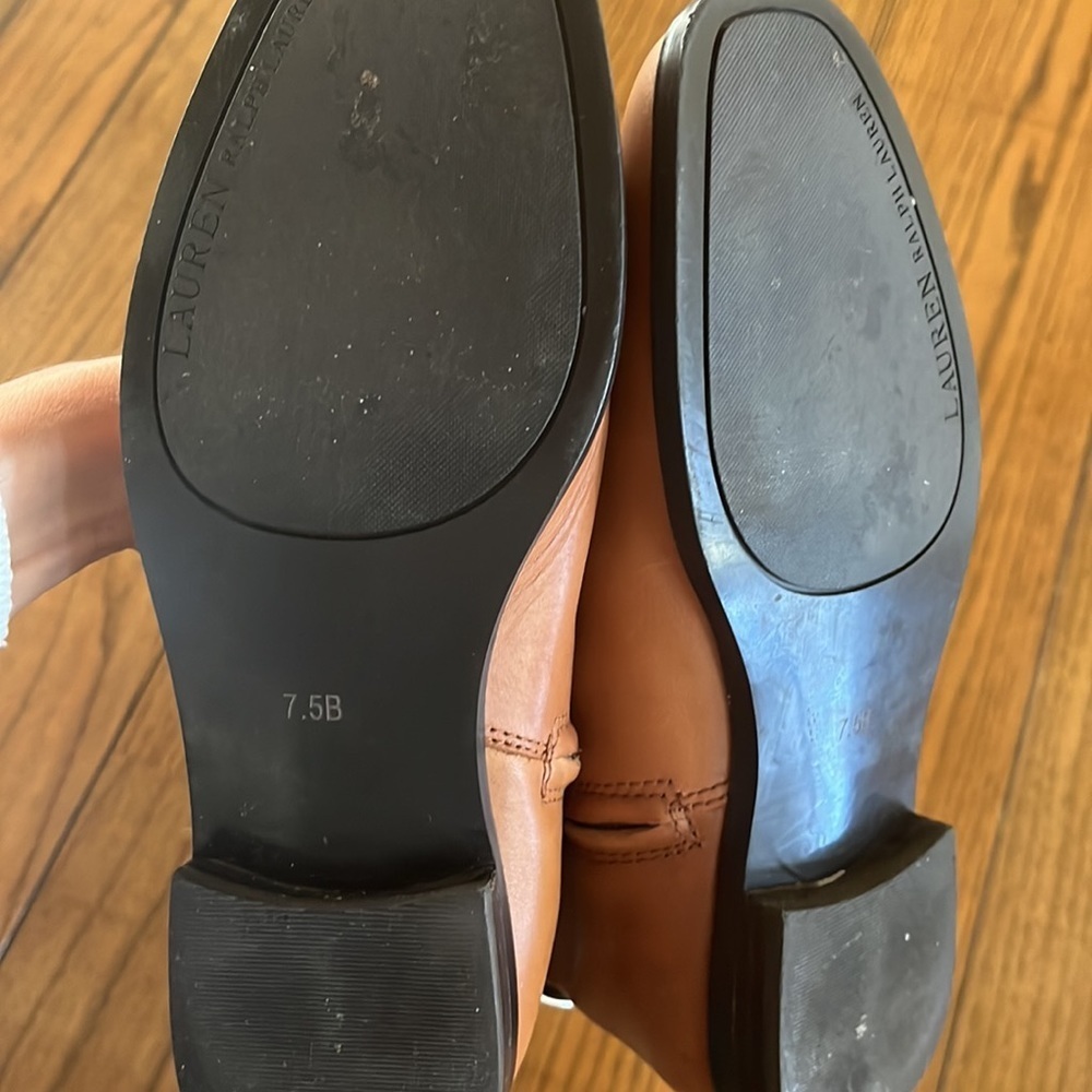 Lauren Ralph Lauren leather Upper Size 7.5 - Picture 6 of 8